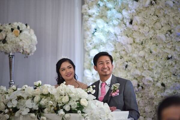 Floral wall backdrop