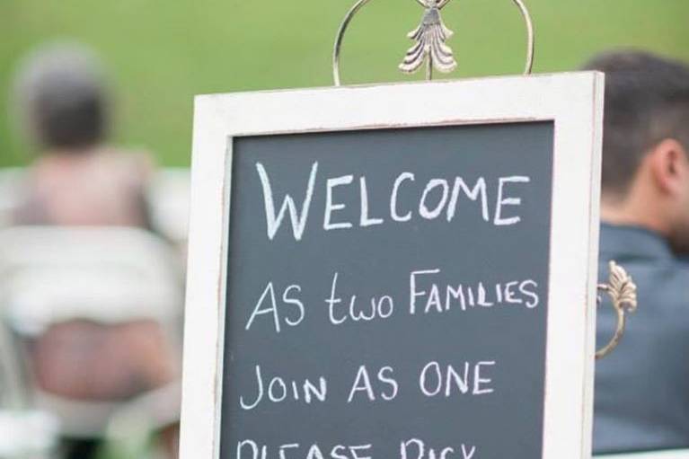 Ceremony setup