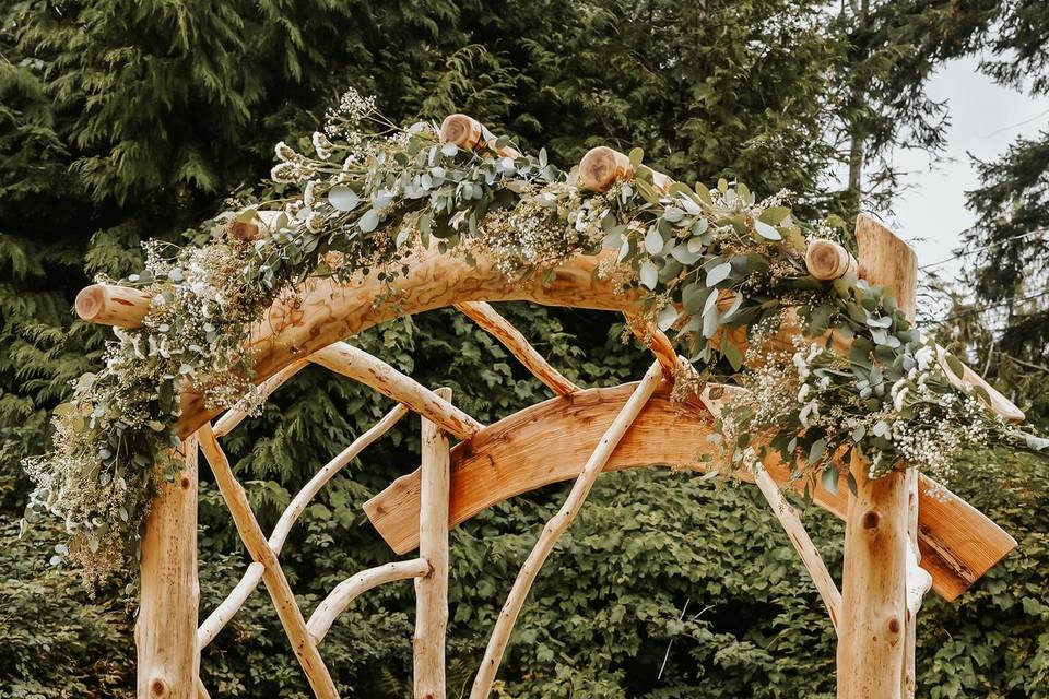 Floral wedding Arch