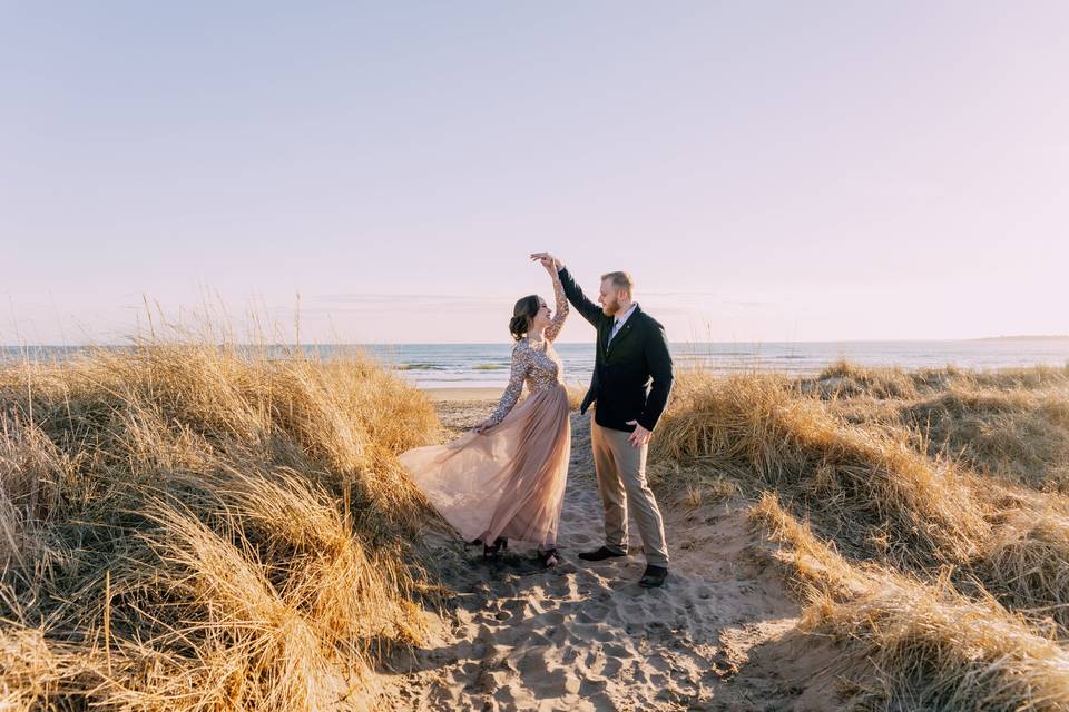 Dancing at Conrad's Beach