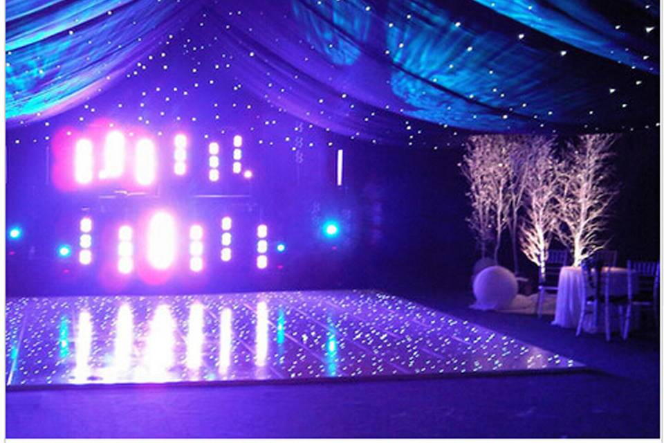 Dance floor and lighting