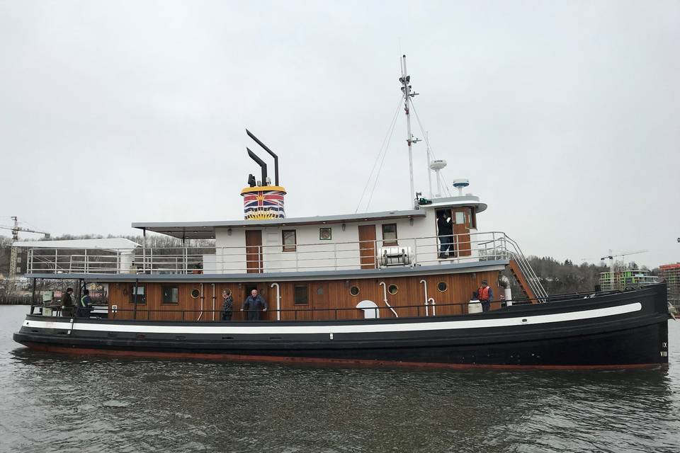 Passengers aboard the ship