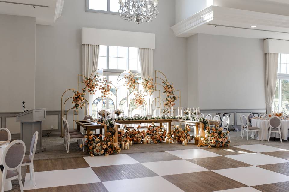 Reception Head table