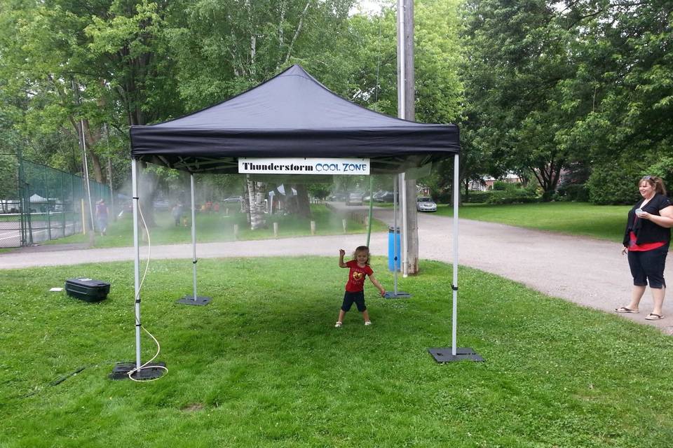 Mist tent rental