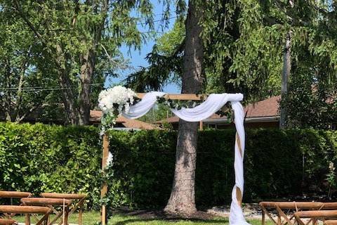 Backyard wedding