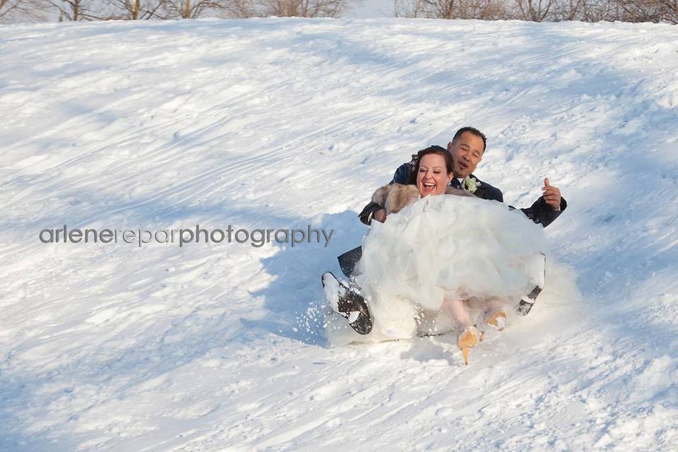 Trenton, Ontario winter wedding