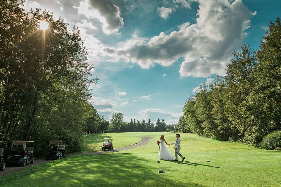 Golf course wedding venue