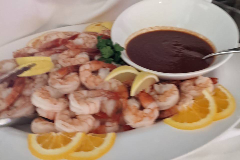 Fresh Shrimp Platters Included