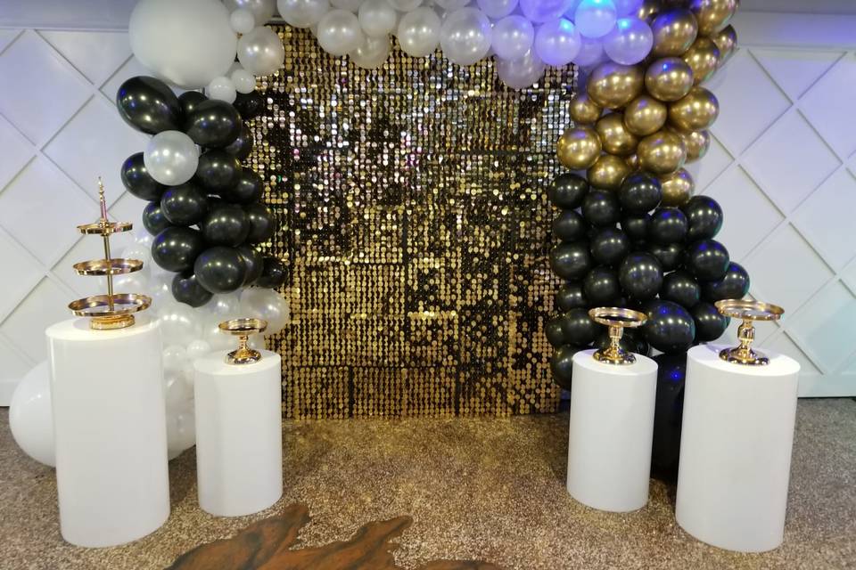 Glitter themed birthday party