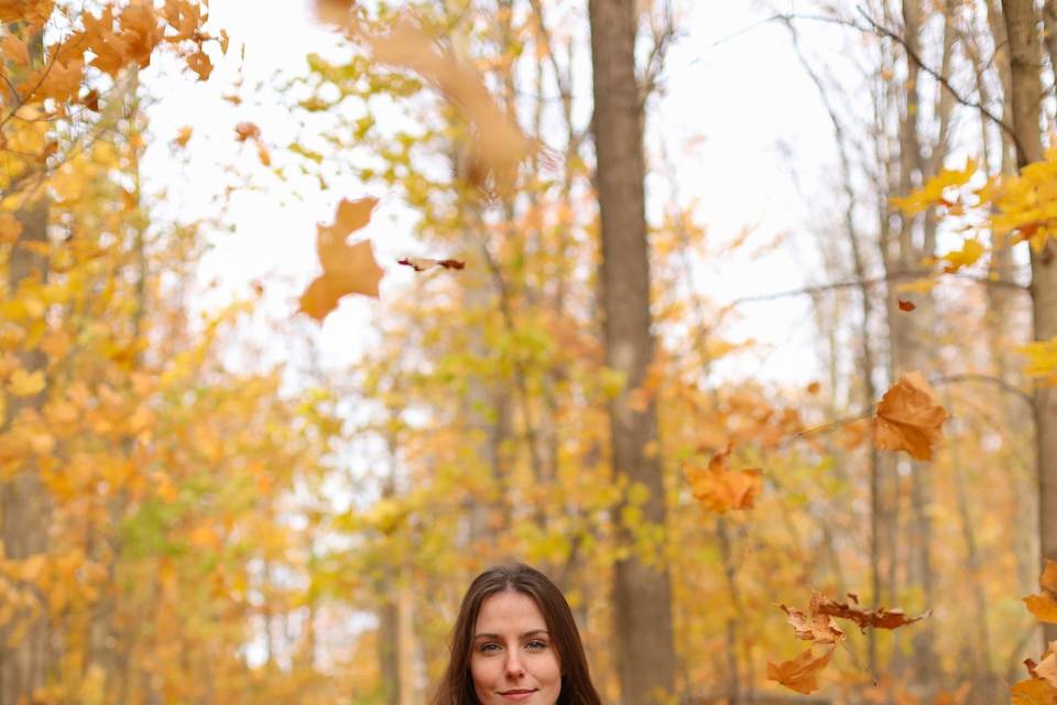 Portrait in the woods