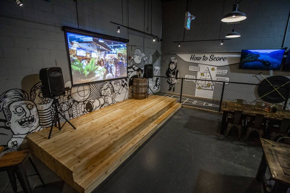 Stage with Projector