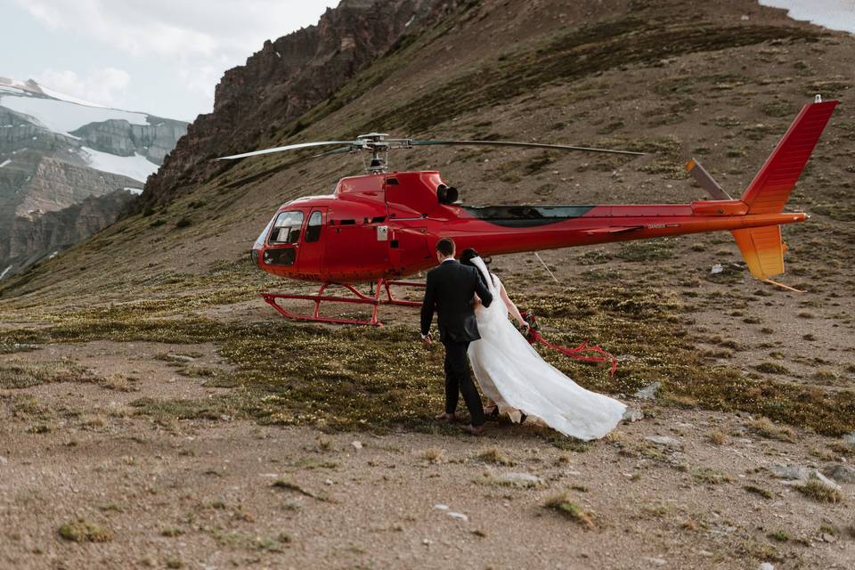 Rockies Heli Canada Wedding