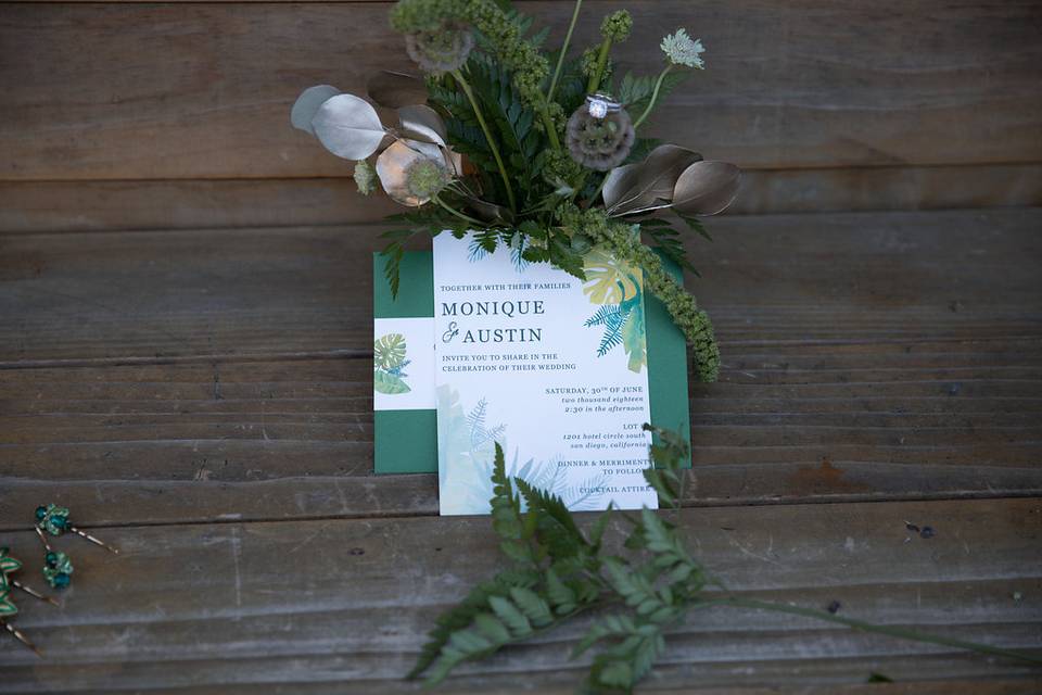 Tropical Wedding Invite