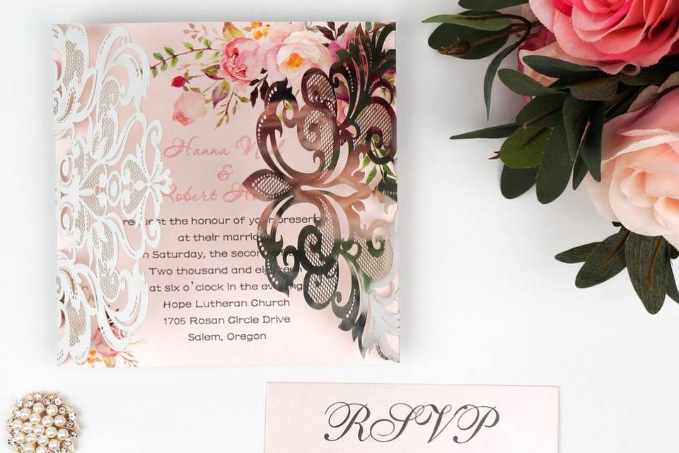 Lasercut Invitation