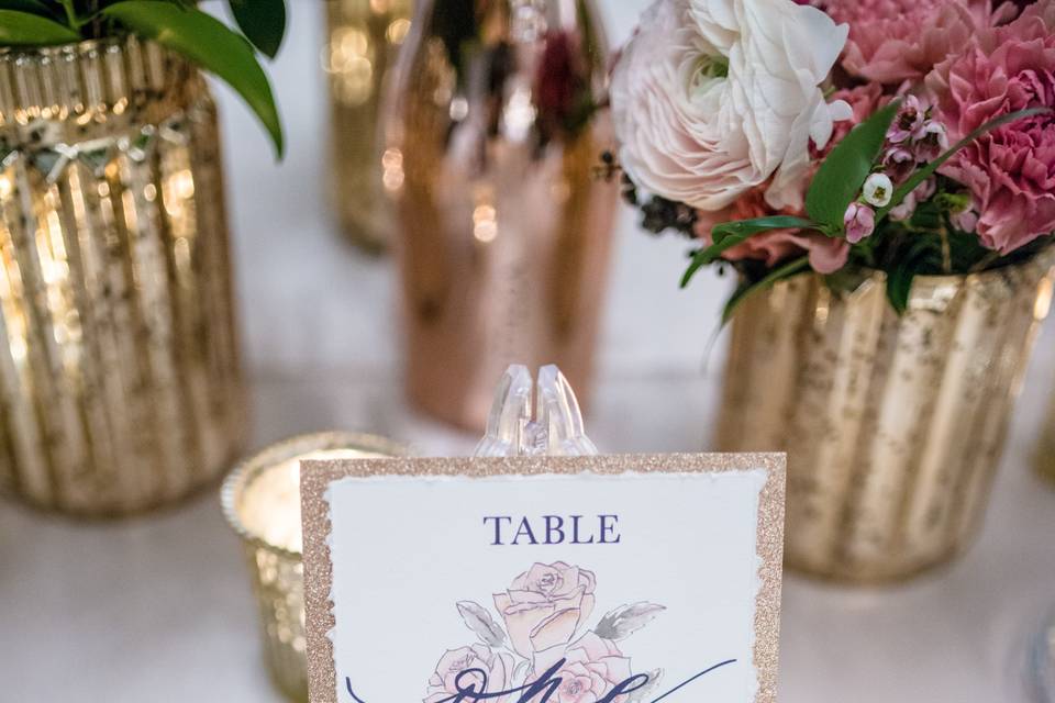 Table Numbers