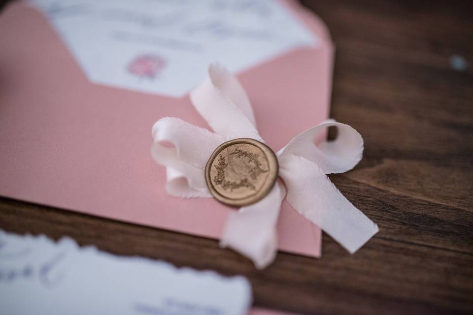 Silk Ribbon and Wax Seal