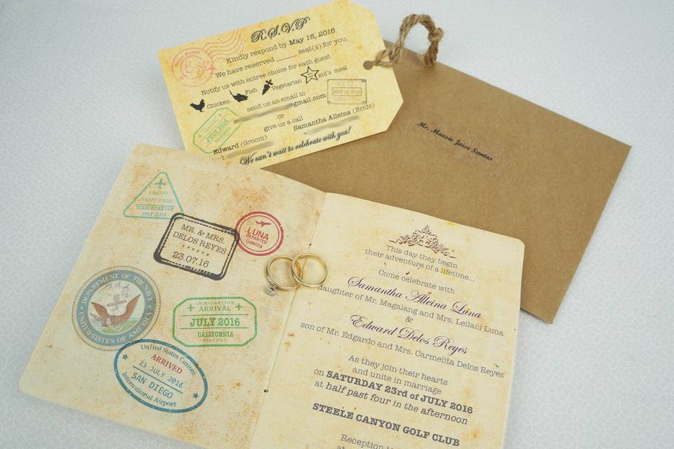 Custom Passport Invitation