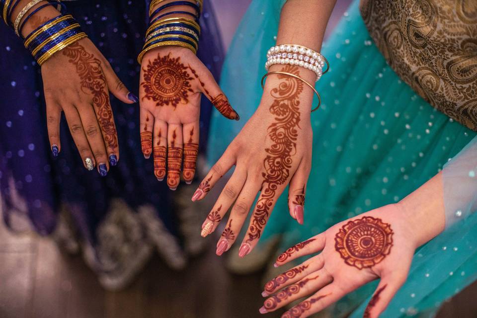 Henna (mehndi) Hand print