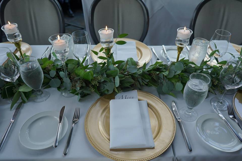 Elegant table decorations