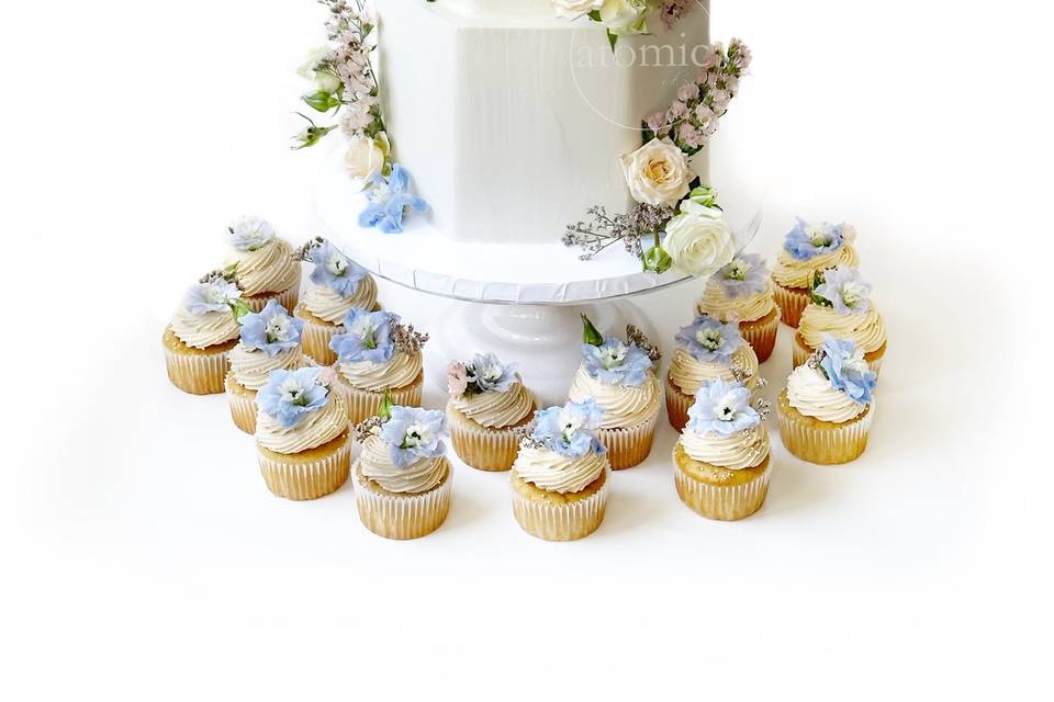 Hexagon Buttercream 2 Tier