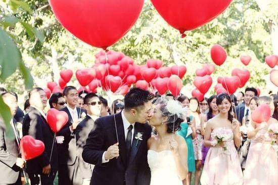 Heart balloon props