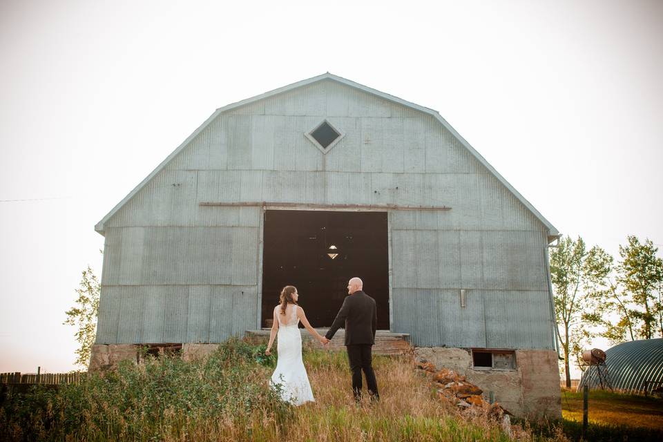 Prairie barn wedding