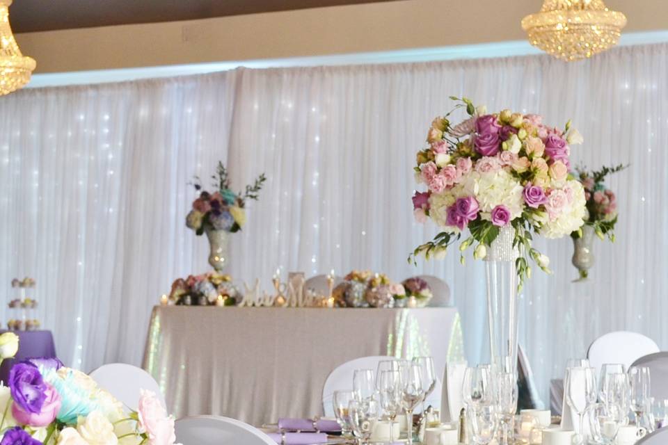 Custom backdrop draping