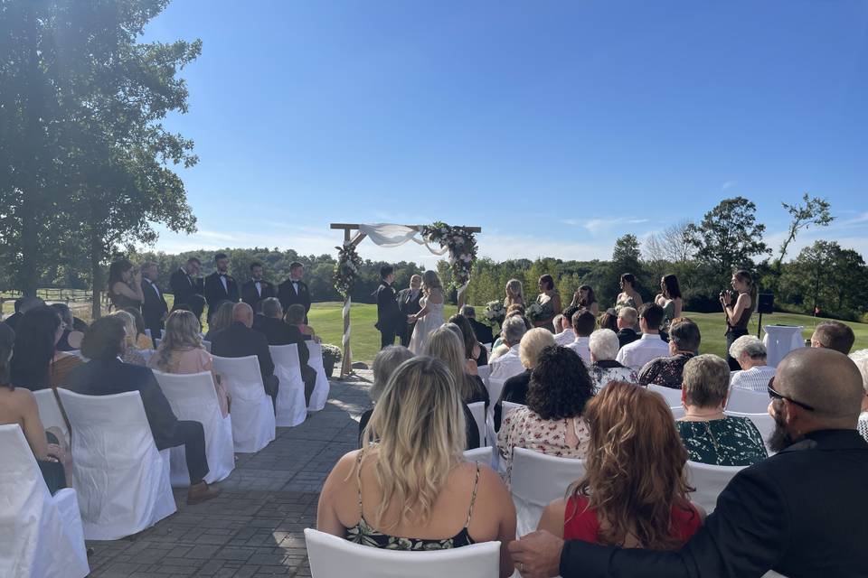 Patio ceremony