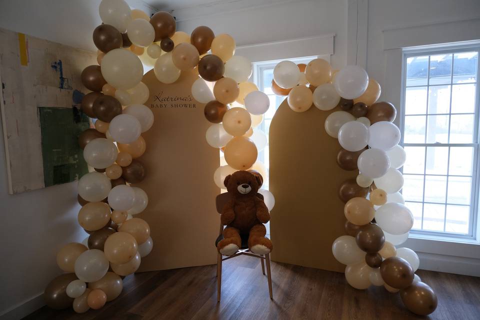 Baby shower arch backdrop