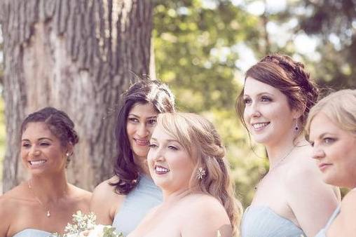 Bridal party glam