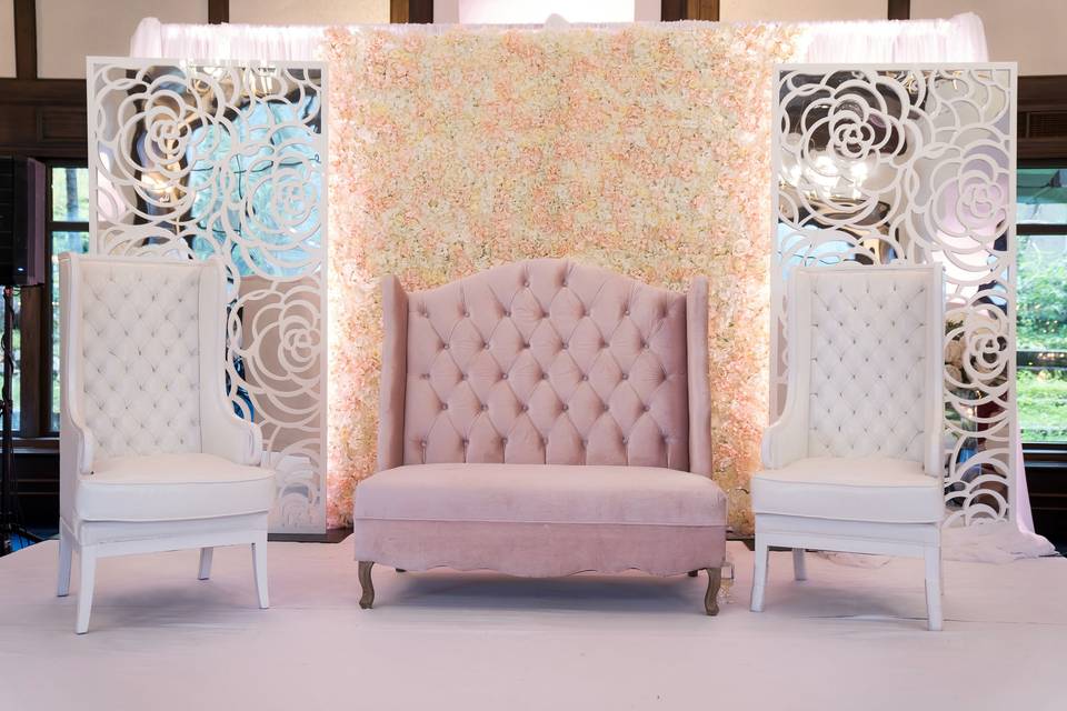 Ivory Flower Wall