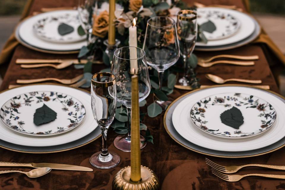 Styled tablescape