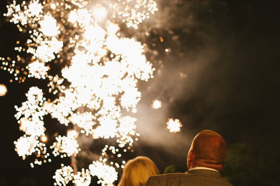 Sparkling fireworks