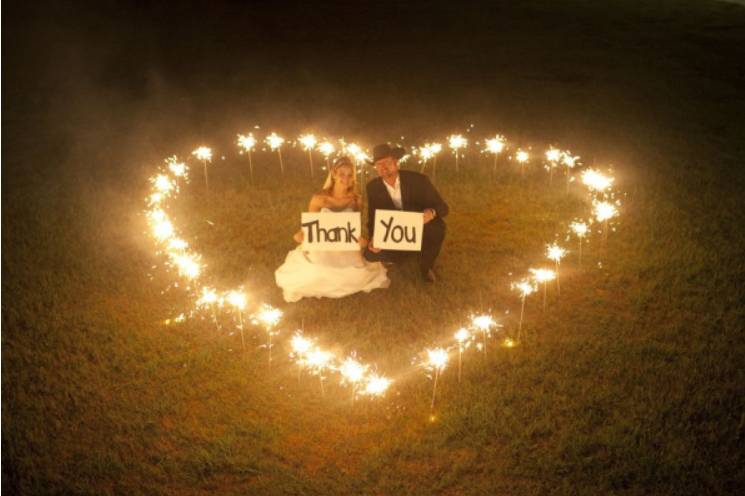 Sparkler love heart