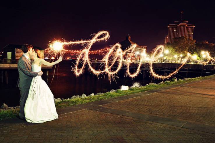 Sparkler writing