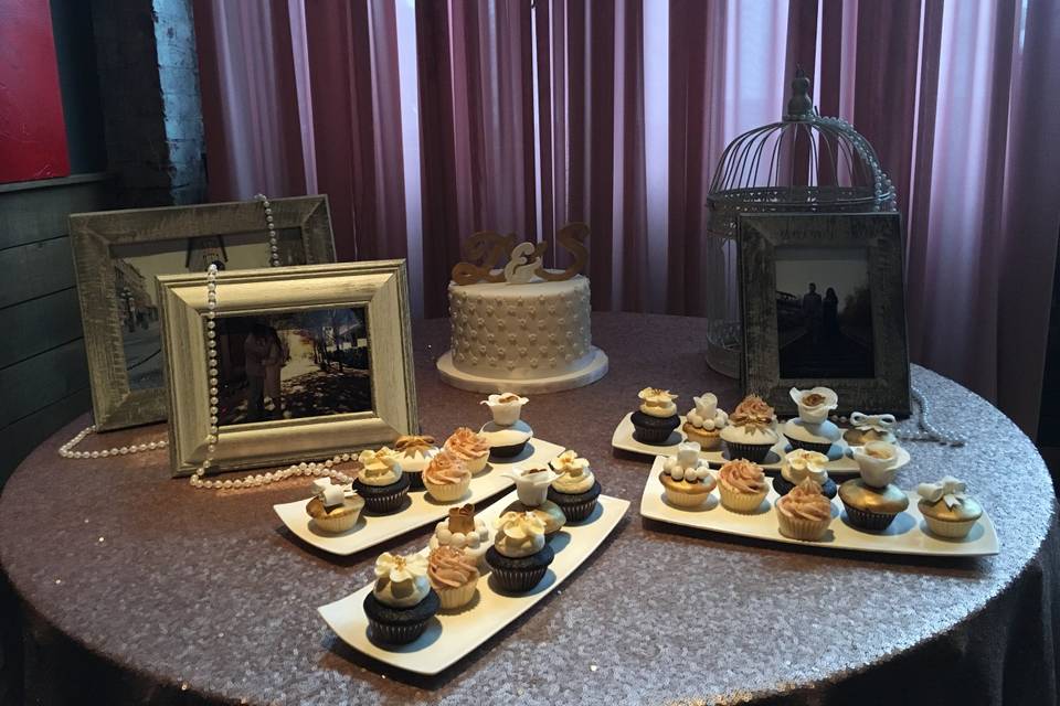 Dessert set up