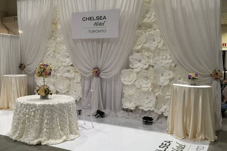 All White Paper Flower Wall