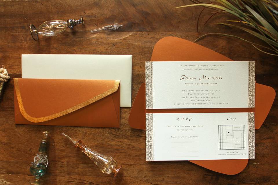 Wood invitation