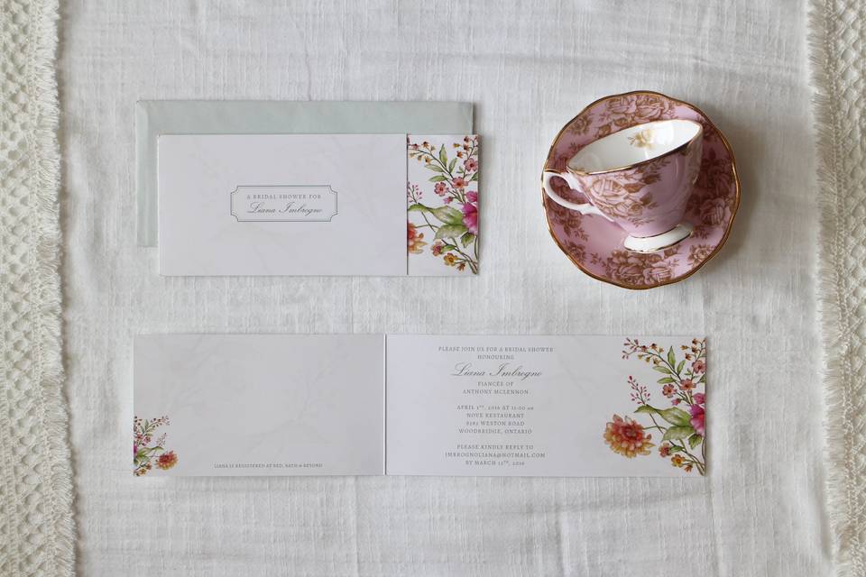 Bridal shower invitation