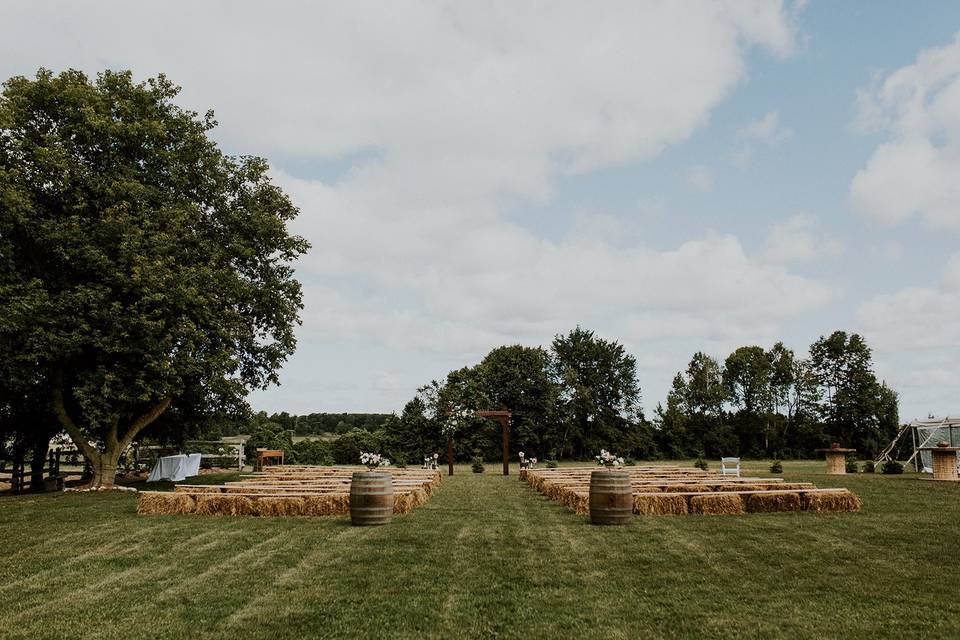 Outdoor summer wedding