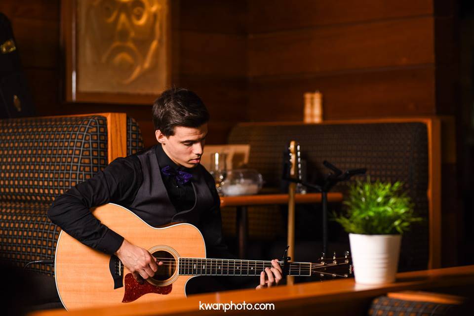 Musician with guitar