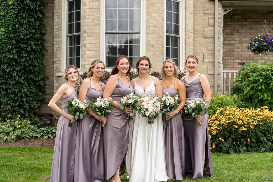 Bridal party flowers