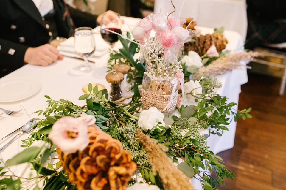 Sweetheart Table Centerpiece