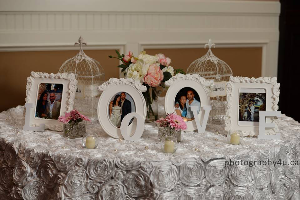 L.O.V.E receiving table