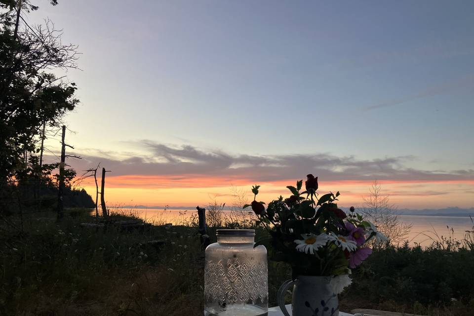 Sunset beach celebrations