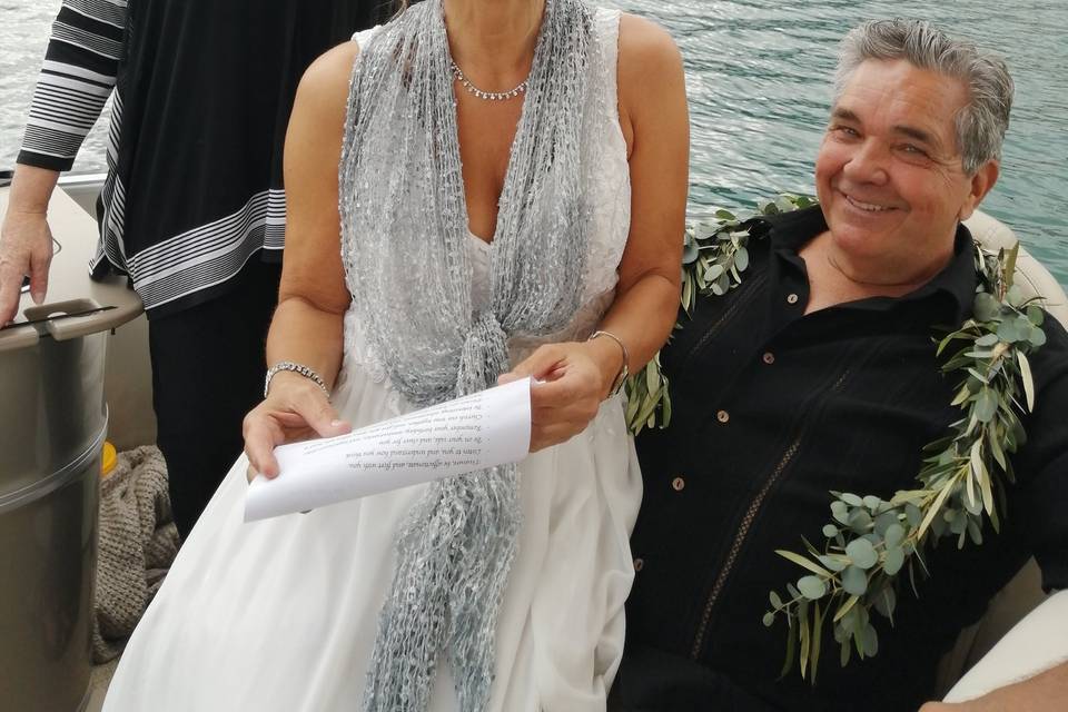 Marriage on pontoon