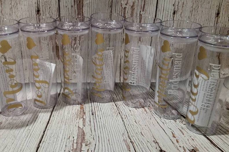 Wedding Tumblers Wedding Party