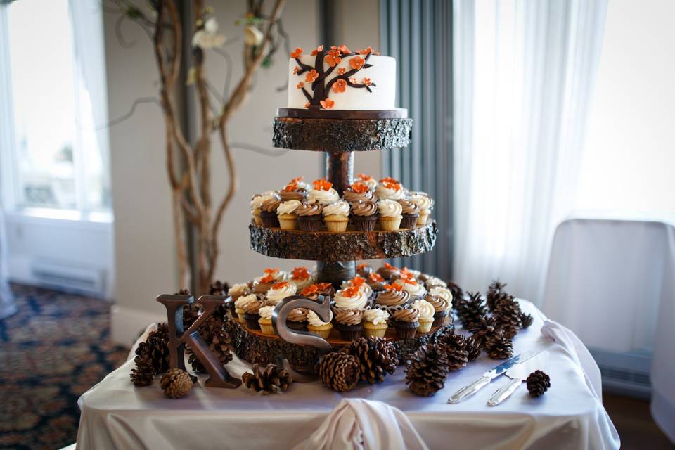 Cupcake wedding cake