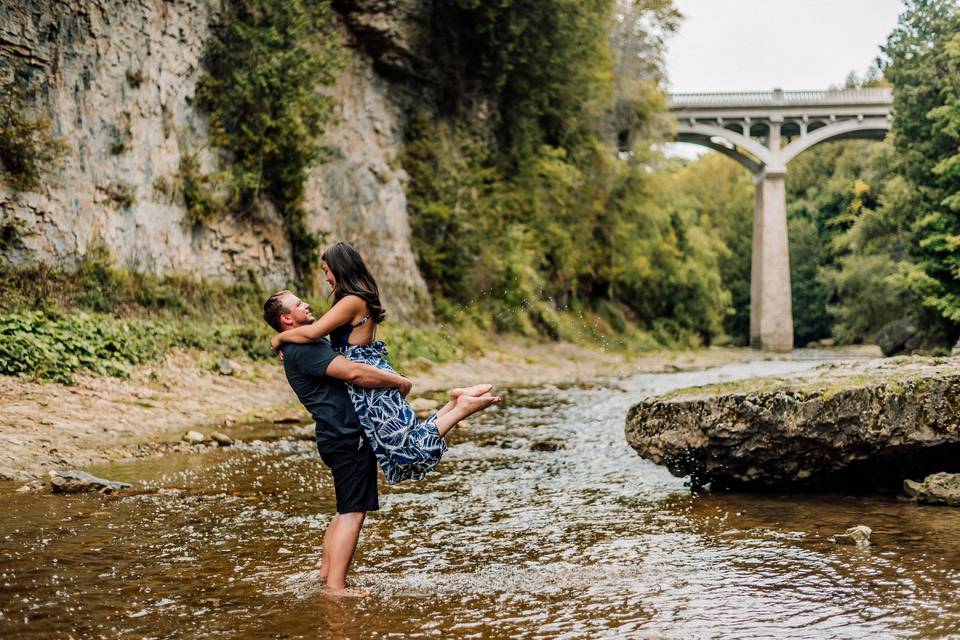 Elora Gorge, Engagement