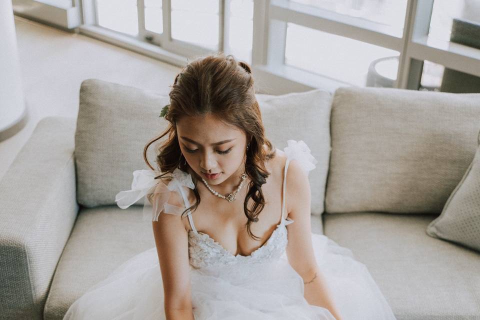 Custom wedding dress